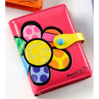 Romero Britto Wallet Small Red Flowers by Giftcraft