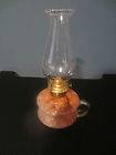 OLD ANTIQUE ART GLASS OIL FINGER LAMP LIGHT 1800S VICTORIAN RARE 