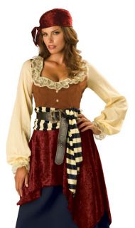 Lady Pirate Dress Outfit Womens Adult Halloween Costume