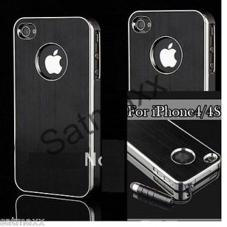 Deluxe Aluminium Bumper Series Case Cover For iPhone 4 4G 4S, + Free 