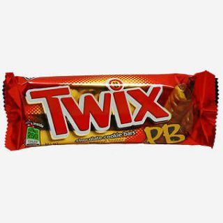 5x Twix Peanut Butter Flavour Chocolate Bar American Candy Retro 