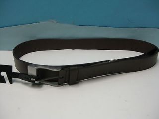 GUESS MENS BELT BROWN GENUINE LEATHER NEW 42 2516