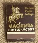 Hacienda Hotel & Casino Vintage Front Striker Matchbook Las Vegas 