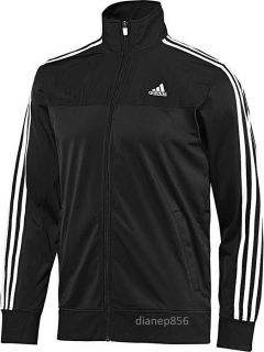 MENS ADIDAS Burnside ClimaLite Track Jacket XL black/white NWT