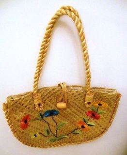 Beautiful Hand Made Straw / Canvas / Burlap / Rope Philippine Shoulder 