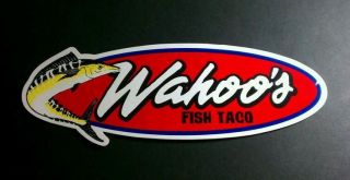 WAHOOS FISH TACO RED VANS OFF THE WALL SKATEBOARD CAR Bike Board 