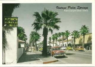 Newly listed Palm Springs CA Palm Canyon Drive 1950s Postcard 