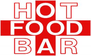 3x Hot Food Bar, Catering Trailer Stickers/Vinyl Graphics, Burger Van 