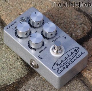 NEW KEELEY ELECTRONICS 4 KNOB COMPRESSOR PEDAL 0$ US S&H w/ FREE CABLE