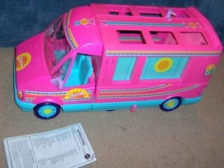1988 Mattel Barbie Western Fun Motorhome/RV/ Jeep with Camper