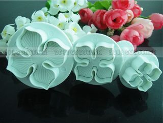   Flower Fondant Cake Cookie Cutter Mold Pastry Plunger Decorating Molds