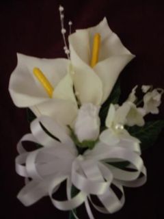 calla lily corsage in Flowers, Petals & Garlands