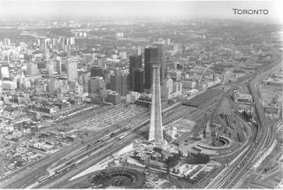 CN Tower Construction Toronto in 1973 • Modern Postcard