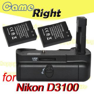   Grip D3100 D5100 +2x EN EL14 battery + IR Remote for Nikon SLR camera