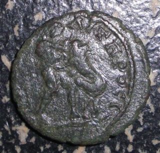 Ancient Roman   Septimius Severus. 193   211 AD. Herakles strangling a 