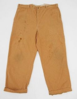 Vintage 40s LEE Black Label UNION MADE Work Wear PINSTRIPE Pants RARE 