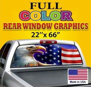 Great gift USA Truck Car Rear Window Graphics Tint Decals Sign Dodge 