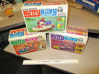 Remco NUTTY NAVY 1960s MIB (set of 3) mad battle ship submarine toy 