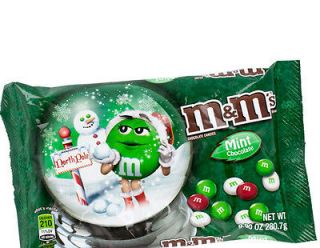   Xmas Mint Chocolate Custom Bulk Vending Machine m&m 9.9 0z Candy New