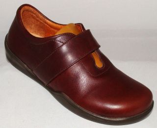 Birkenstock Footprints Tirane Brown Leather Slip On Shoes 6/36 6.5/37 