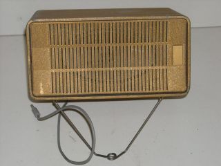 Vintage Gold Colored Made in Japan HAM Radio CB External Speaker