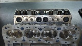 Pair NEW Pro Line 14 degree aluminum heads for small block Chevy Ti 