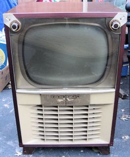 VINTAGE 50s ZENITH HIGH FIDELITY TELEVISION TV IN GREAT CONDITION