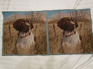 James Jim Killen German Shorthair Pointer Dog Tapestry Fabric Pillow 
