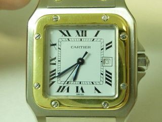   CARTIER Santos Galbee Automatique 18K / SS Watch with Cartier Box