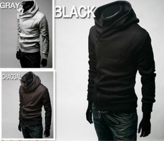 JJ Men Casual Zip Up Hoodie Jacket Sweatshirt 3colors M L XL XXL C1004