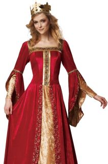 Medieval Queen Renaissance Fair Womens Halloween Costume