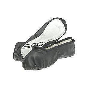 Capezio Teknik ballet dance shoes leather 3 W black new