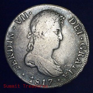 Bolivia Potosi 1817 8 Reales Silver Coin 26.74g KM84 PTS PJ