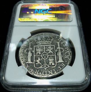 NGC Certified) SILVER Treasure PIECE of EIGHT USAs 1st Silver 