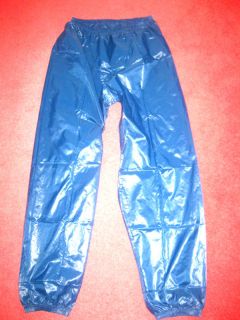 SHINY CARROT WET LOOK CAL SURF GLANZ NYLON TRACK SCALLY PANTS M,/ S