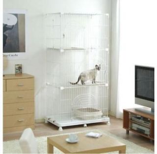 IRIS Wire Tower 3 tier Animal Cage   Cat Cage PEC 903 WHITE