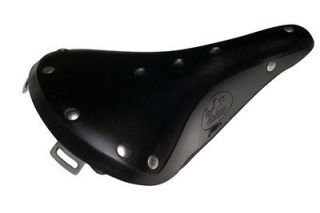 Cardiff Cornwall Brook B17 Style Leather Bicycle Saddle Seat New BLACK