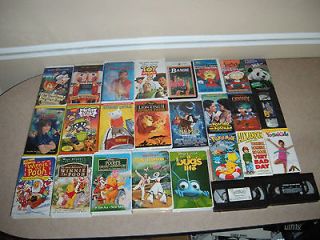 Childrens VHS Tapes includes Disney, Warner Bros and much more