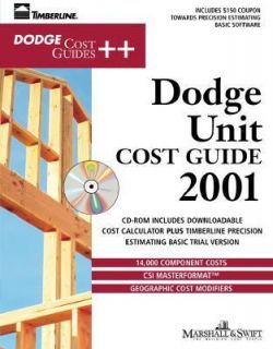 Dodge Unit Cost Guide 2001 by Catherine Marshall and Swift 2000 