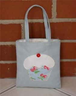 Mini Tote Bag~Cath Kidston Fabric Strawberry Cupcake