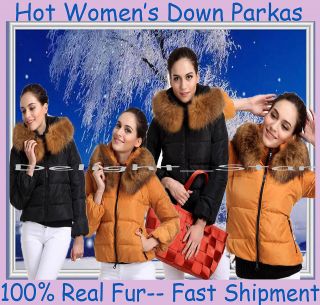 star New Just Cavalli 90%Down Parkas 100% Real Fox Fur 