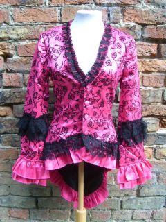 Hell Bunny Gloria 3893 Pink Gothic Corseted Jacket