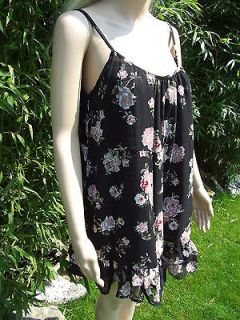 BNWT MISS SELFRIDGE BLACK FLORAL FLOATY DRESS UK Sizes 8,10,12 Summer 