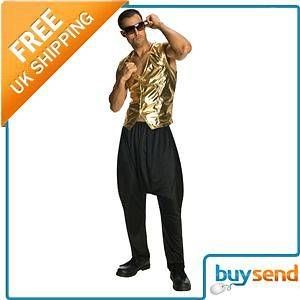 Black Rapper Mc Hammer Pants 80/90S Fancy Dress Costume