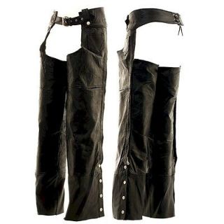   Real Buffalo Leather Motorcycle Riding CHAPS~Xs S M L XL 2X 3X 4X 5X