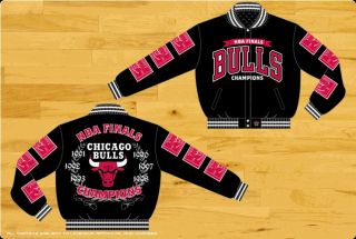 Adult Mens Size 3XL Chicago Bulls Commemorative Wool Jacket Coat 