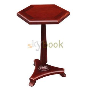 New Cherry Finish Wood Plant Stand Accent Side End Table