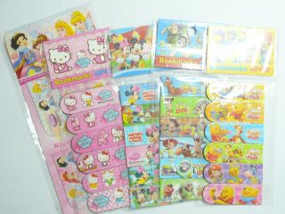 pack of 10cm Childrens Character Rules / Magnetic Bookmarks for 