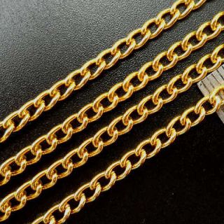Wholesale Gold Plated Aluminum Chain Link Finding Jewelry Making wl013