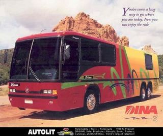 1998 Dina Viaggio 1000S Bus Motorhome Sales Brochure
